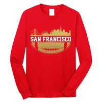 San Francisco Football Skyline Long Sleeve Shirt