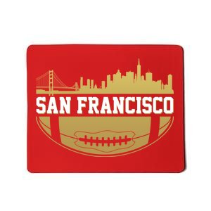 San Francisco Football Skyline Mousepad