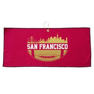 San Francisco Football Skyline Large Microfiber Waffle Golf Towel