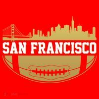 San Francisco Football Skyline Premium T-Shirt