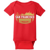 San Francisco Football Skyline Baby Bodysuit