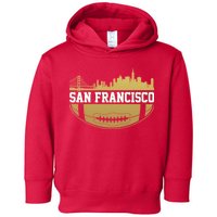 San Francisco Football Skyline Toddler Hoodie