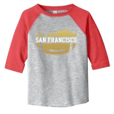 San Francisco Football Skyline Toddler Fine Jersey T-Shirt