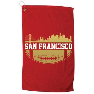 San Francisco Football Skyline Platinum Collection Golf Towel