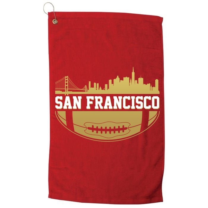 San Francisco Football Skyline Platinum Collection Golf Towel