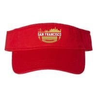 San Francisco Football Skyline Valucap Bio-Washed Visor