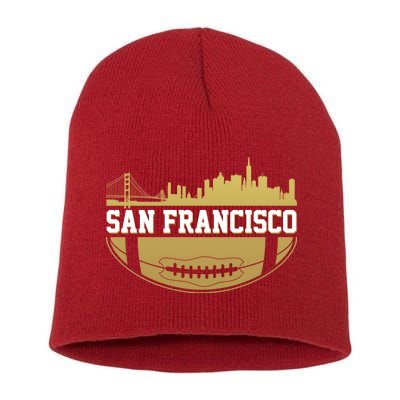 San Francisco Football Skyline Short Acrylic Beanie