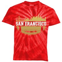 San Francisco Football Skyline Kids Tie-Dye T-Shirt