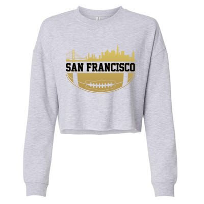 San Francisco Football Skyline Cropped Pullover Crew