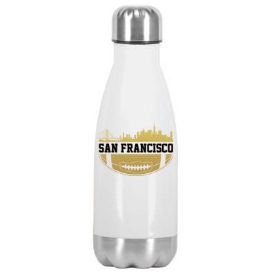 San Francisco Football Skyline Stainless Steel Insulated Water Bottle