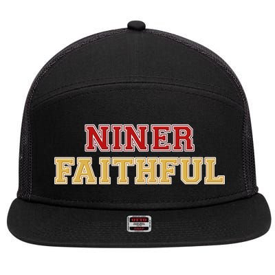 San Francisco Niner Faithful 7 Panel Mesh Trucker Snapback Hat