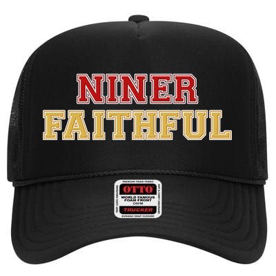 San Francisco Niner Faithful High Crown Mesh Back Trucker Hat