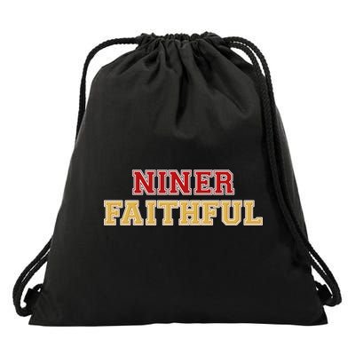 San Francisco Niner Faithful Drawstring Bag