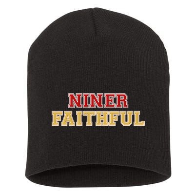 San Francisco Niner Faithful Short Acrylic Beanie