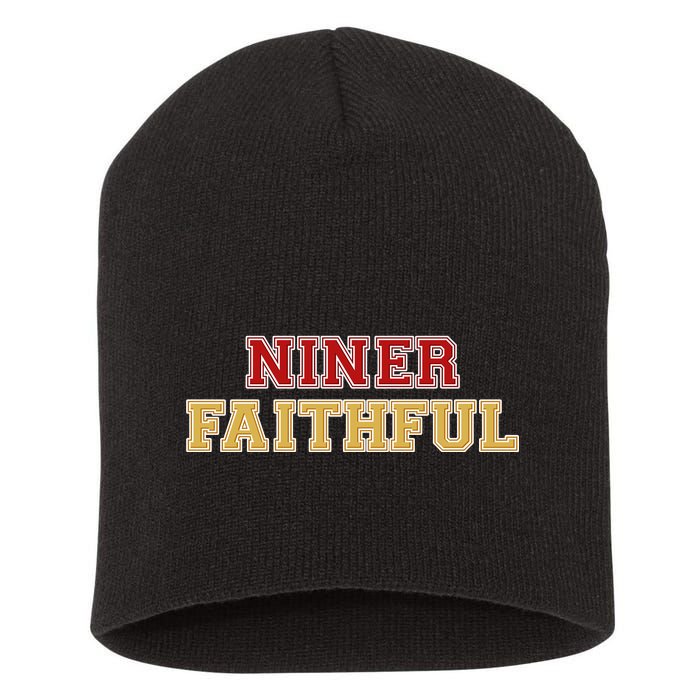 San Francisco Niner Faithful Short Acrylic Beanie