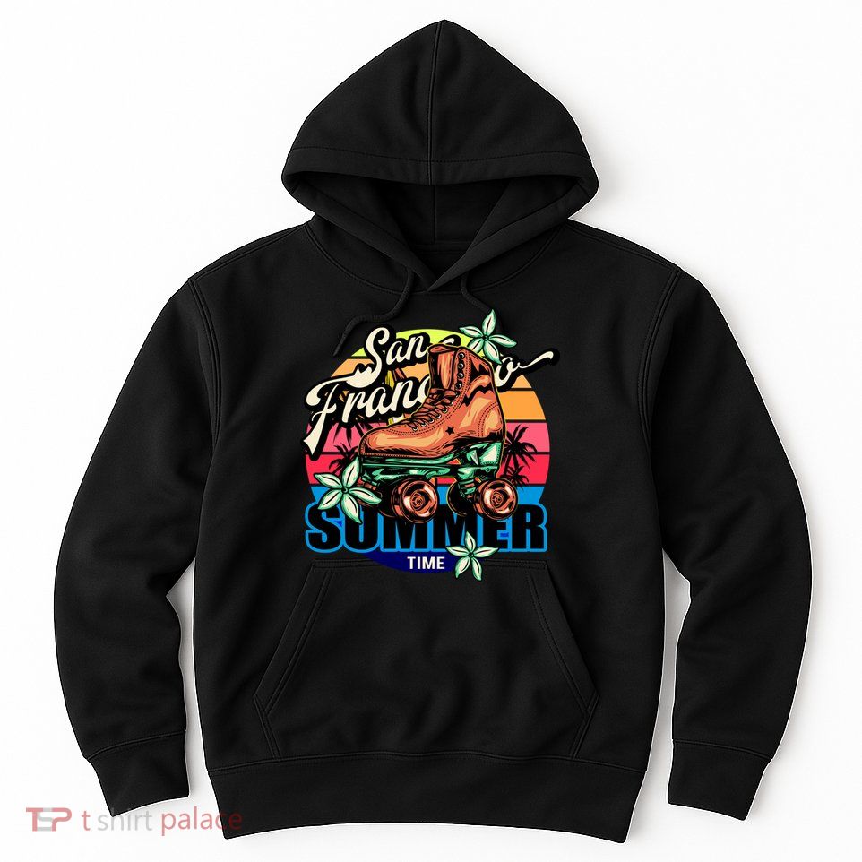 San Francisco Retro Roller Skates Hoodie