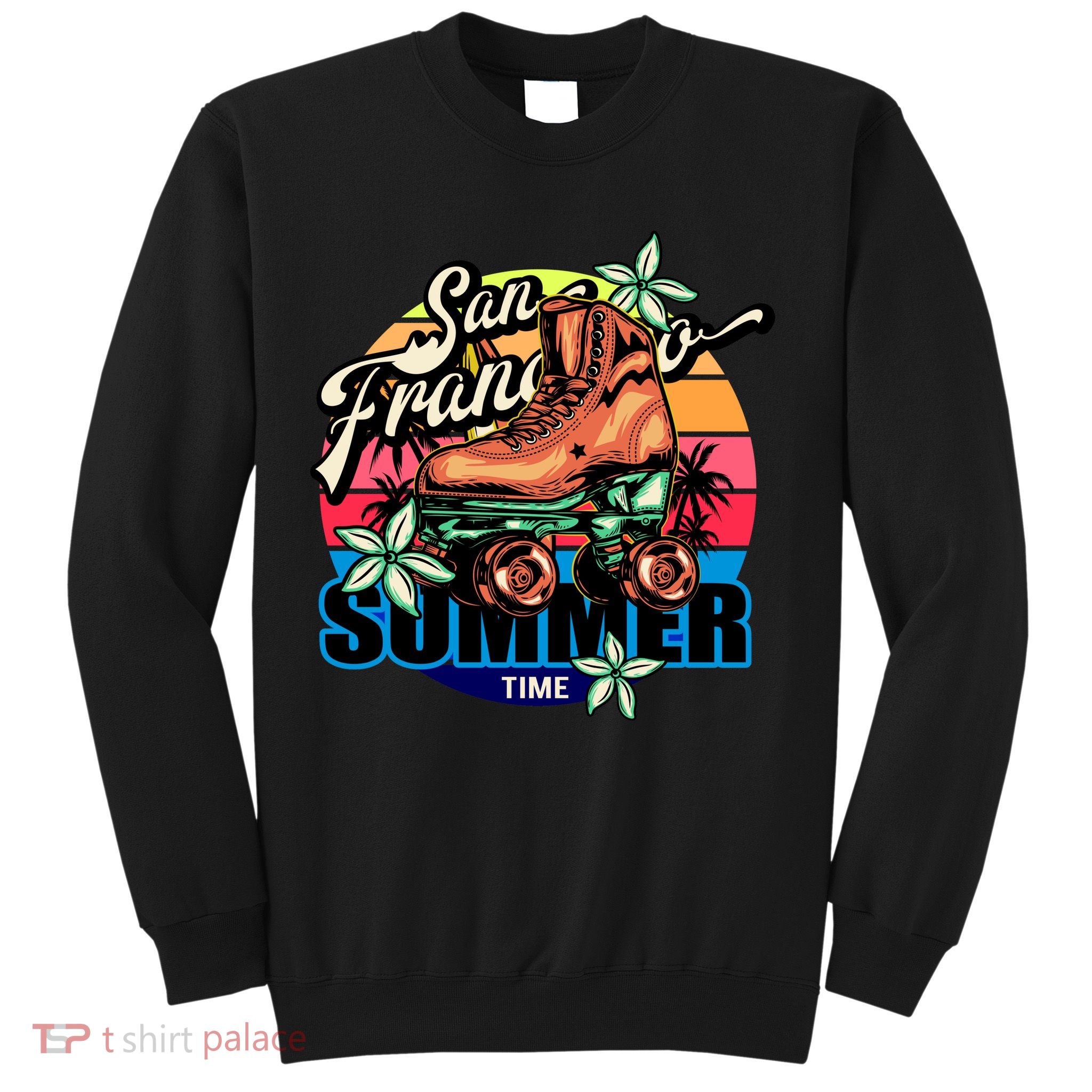 San Francisco Retro Roller Skates Sweatshirt