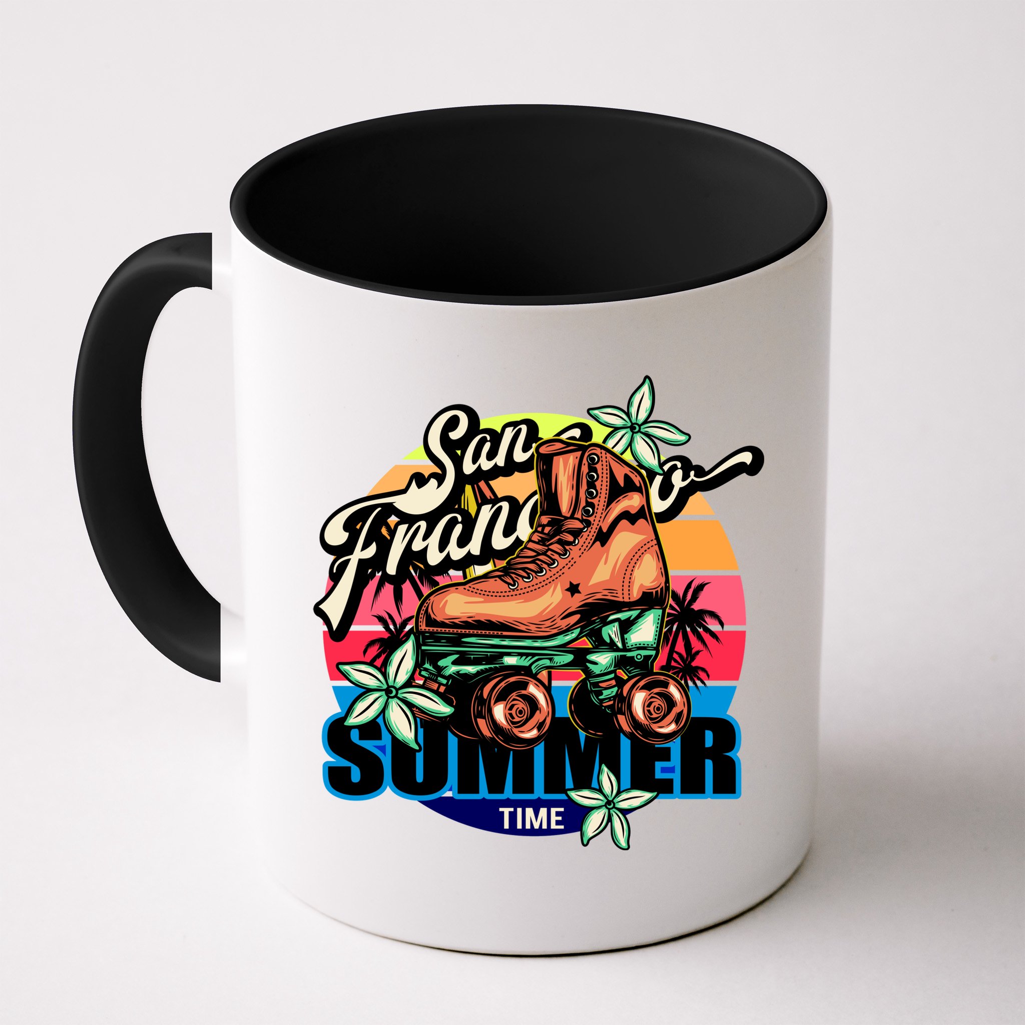 San Francisco Retro Roller Skates Mug