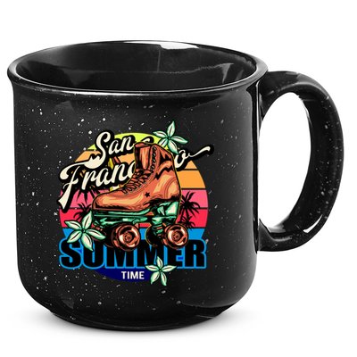 San Francisco Retro Roller Skates 15oz Campfire Ceramic Mug