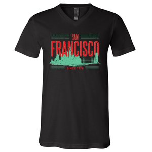 San Francisco Since 1776 V-Neck T-Shirt