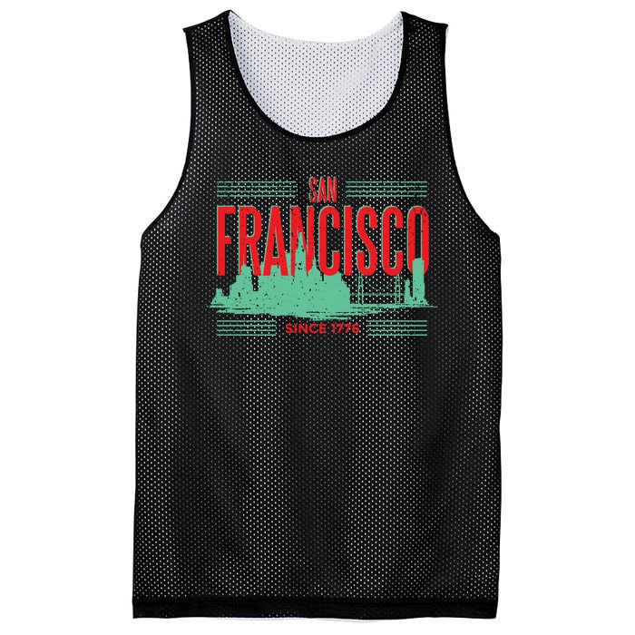 San Francisco Since 1776 Mesh Reversible Basketball Jersey Tank