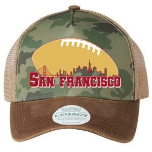 San Francisco Skyline Football Sports Fan Legacy Tie Dye Trucker Hat