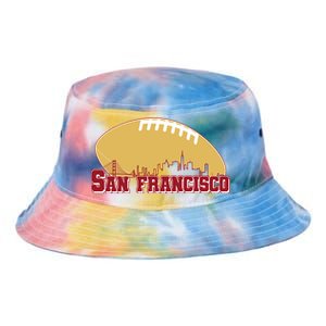 San Francisco Skyline Football Sports Fan Tie Dye Newport Bucket Hat