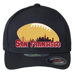 San Francisco Skyline Football Sports Fan Flexfit Unipanel Trucker Cap