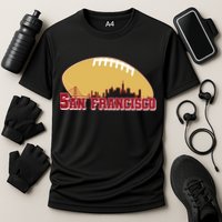 San Francisco Skyline Football Sports Fan Performance Shirt
