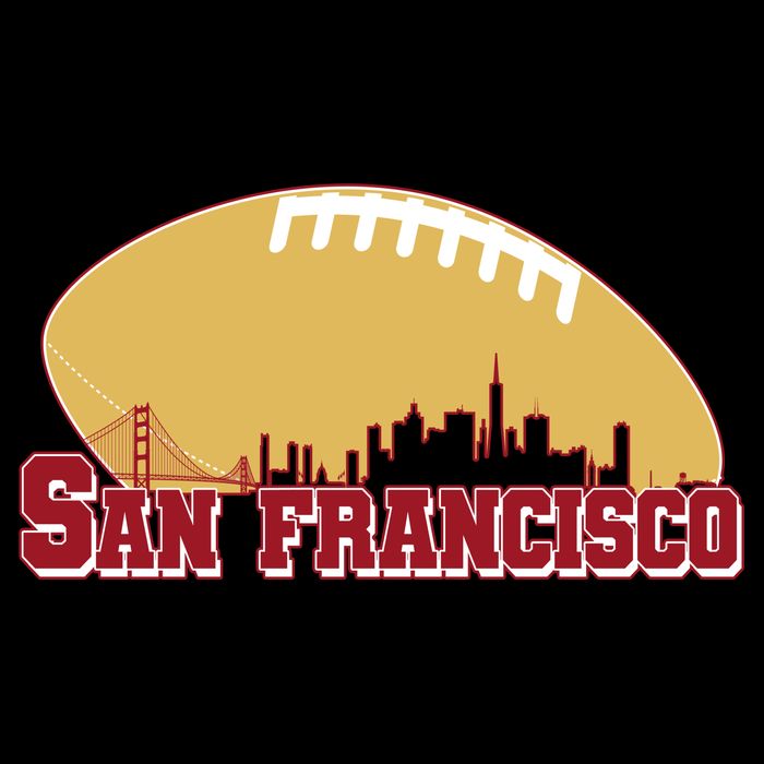 San Francisco Skyline Football Sports Fan Performance Shirt