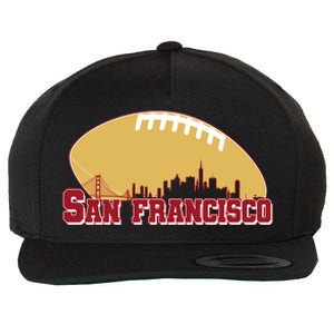 San Francisco Skyline Football Sports Fan Wool Snapback Cap