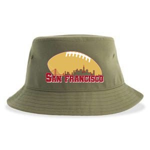 San Francisco Skyline Football Sports Fan Sustainable Bucket Hat