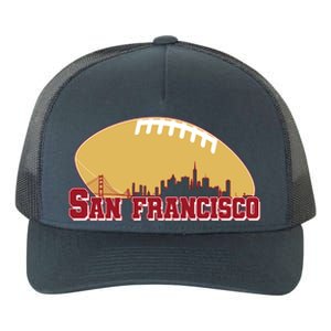 San Francisco Skyline Football Sports Fan Yupoong Adult 5-Panel Trucker Hat