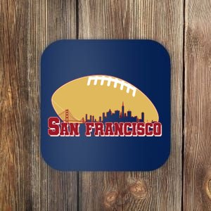 San Francisco Skyline Football Sports Fan Coaster