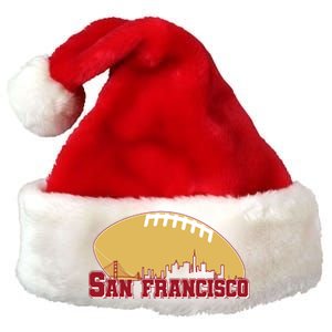 San Francisco Skyline Football Sports Fan Premium Christmas Santa Hat