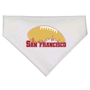 San Francisco Skyline Football Sports Fan USA-Made Doggie Bandana