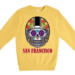 San Francisco Sugar Skull Football Fan Premium Crewneck Sweatshirt