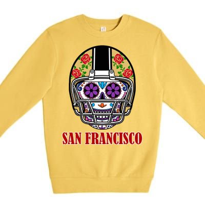 San Francisco Sugar Skull Football Fan Premium Crewneck Sweatshirt