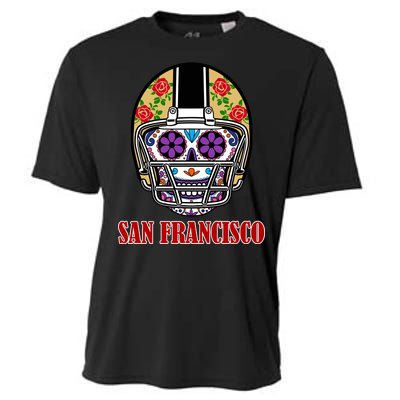 San Francisco Sugar Skull Football Fan Cooling Performance Crew T-Shirt