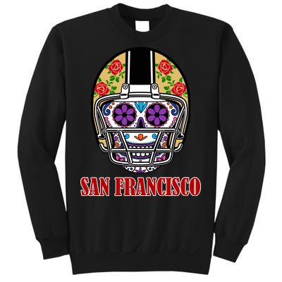 San Francisco Sugar Skull Football Fan Sweatshirt