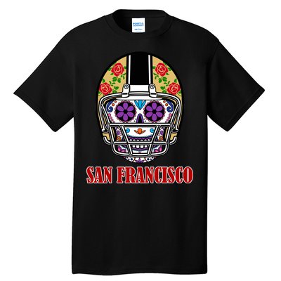 San Francisco Sugar Skull Football Fan Tall T-Shirt