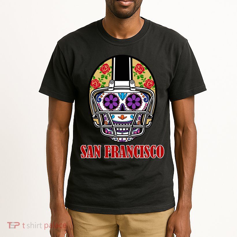 San Francisco Sugar Skull Football Fan Tall T-Shirt