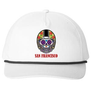 San Francisco Sugar Skull Football Fan Snapback Five-Panel Rope Hat