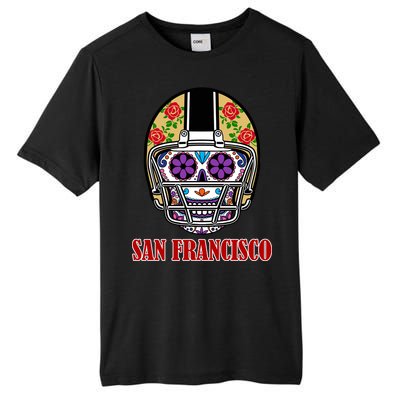 San Francisco Sugar Skull Football Fan Tall Fusion ChromaSoft Performance T-Shirt