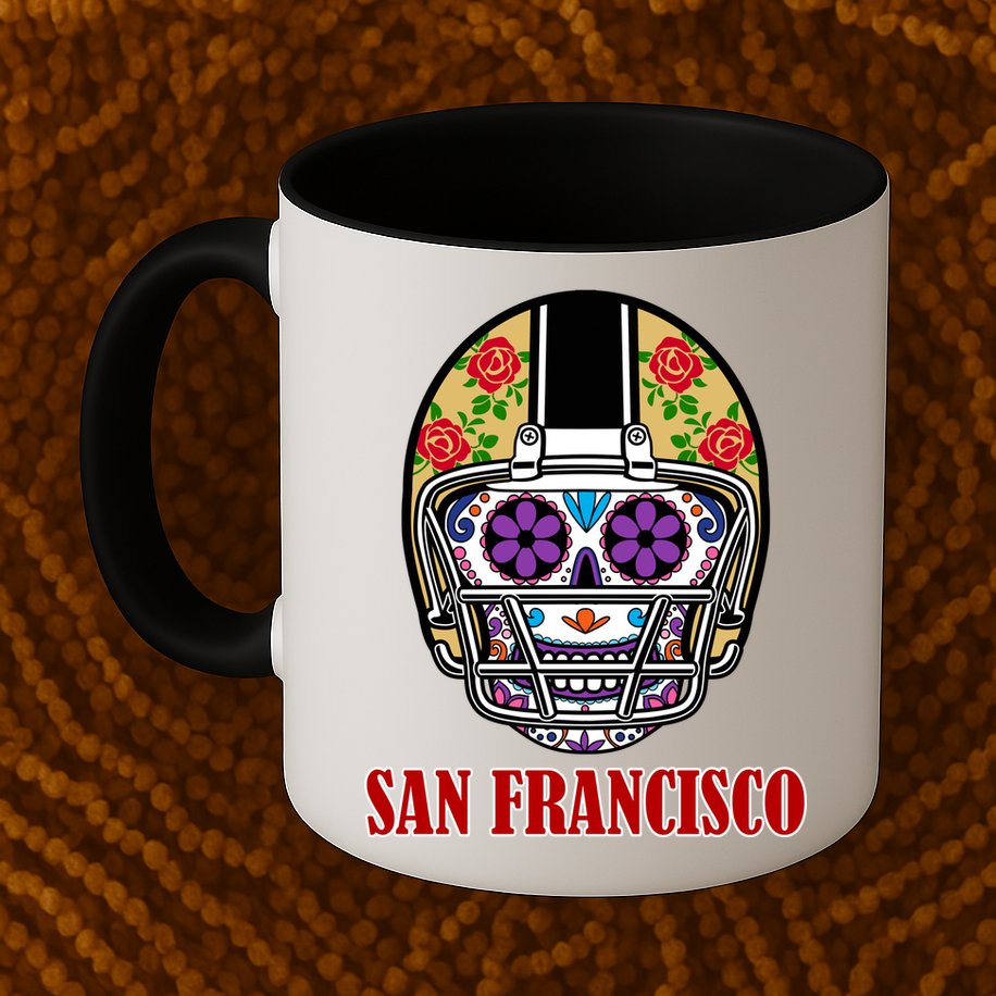 San Francisco Sugar Skull Football Fan Mug