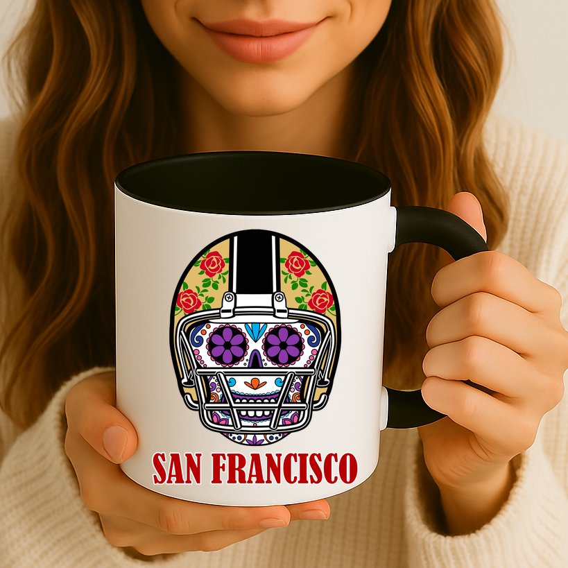 San Francisco Sugar Skull Football Fan Mug