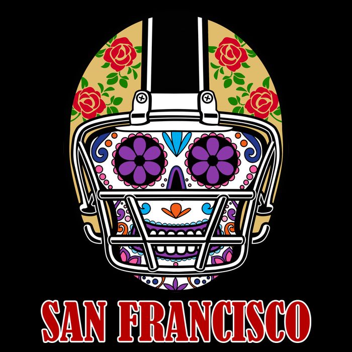 San Francisco Sugar Skull Football Fan Mug