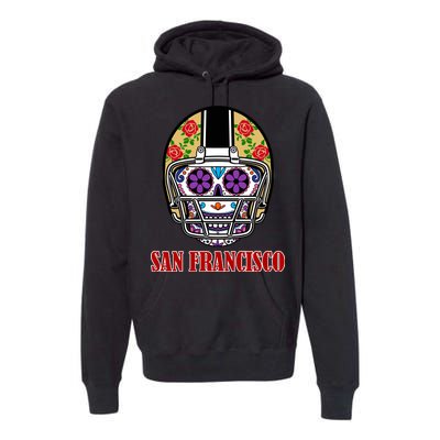 San Francisco Sugar Skull Football Fan Premium Hoodie