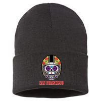 San Francisco Sugar Skull Football Fan Sustainable Knit Beanie