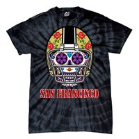 San Francisco Sugar Skull Football Fan Tie-Dye T-Shirt